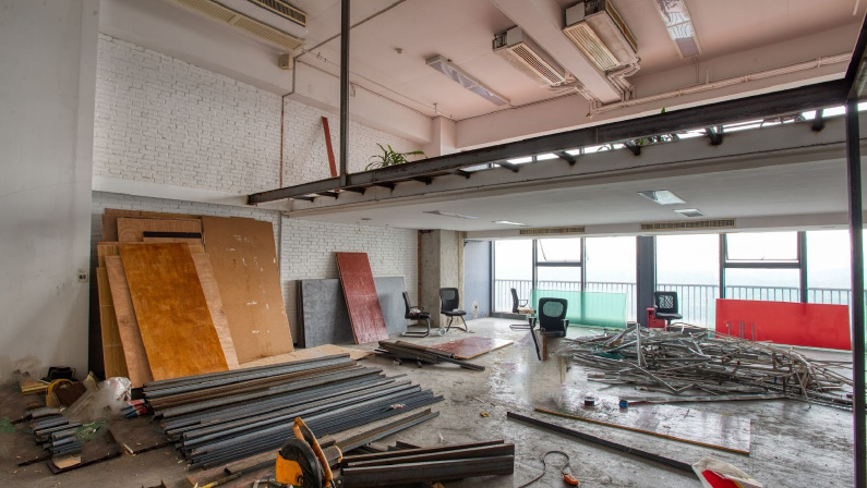 commercial renovation site