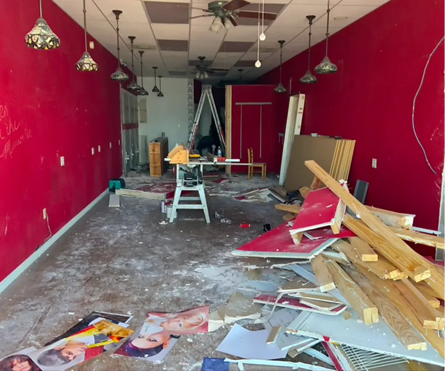 retail space being remodeled